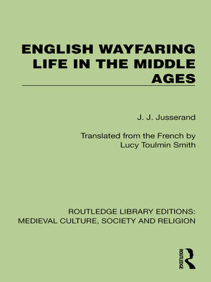 cover image of English Wayfaring Life in the Middle Ages
